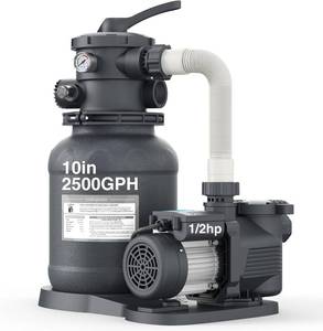 lot 471617 image: Retails for $150 10 Sand Filter Pump for Above Ground Pool