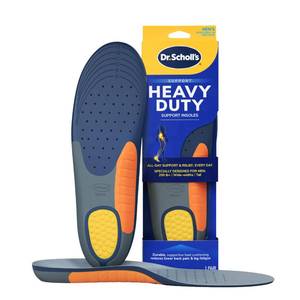 lot 29295 image: Dr. Scholls Heavy Duty Support Insole Orthotics, Big & Tall, 200lbs, Wide Feet, Shock Absorbing, Arch Support, Distributes Pressure, Trim to Fit Inserts, Work Boots & Shoes, Men Size 8-14, 1 Pair - Retail $15
