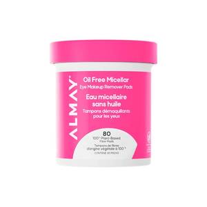 lot 29316 image: Almay Oil-Free Micellar Eye Makeup Remover Pads, 80 Count - Retail $6