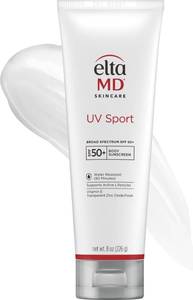 lot 29325 image: EltaMD UV Sport Sunscreen, Water and Sweat Resistant 80 Min, SPF 50, 8 oz - Retail $61