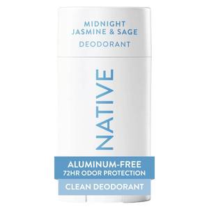lot 29330 image: Native Deodorant Contains Naturally Derived Ingredients, 72 Hour Odor Control, Deodorant for Women and Men, Aluminum Free, Midnight Jasmine & Sage 2.65oz - Retail $13