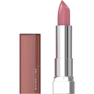 lot 29347 image: Maybelline Color Sensational Lipstick, Lip Makeup, Cream Finish, Hydrating Lipstick, Warm Me Up, Nude Pink ,1 Count - Retail $6