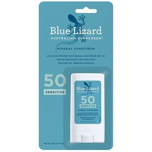lot 29360 image: Blue Lizard Sensitive Mineral Sunscreen Stick - SPF 50 - 0.5 oz - Retail $59