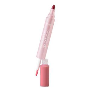 lot 29362 image: tarte maracuja juicy lip tattoo �� Transfer Proof Lip Stain Tint & Nourishing Gloss Combo, 2 in 1 Lipgloss Makeup with Hyaluronic Acid and Vitamin E, Vegan & Cruelty-Free, full size, rose - Retail $29