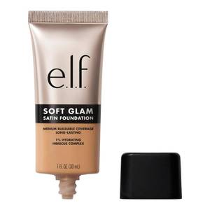 lot 29380 image: e.l.f. Soft Glam Satin Foundation, Medium Coverage, 33 Medium Warm - Retail $8