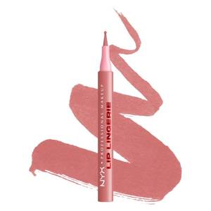 lot 29386 image: NYX PROFESSIONAL MAKEUP Lip Lingerie Liner Stain, Seamless Make Up with All-Day Stain, Waterproof Lip Stain Finish - Cuff Me - Retail $12