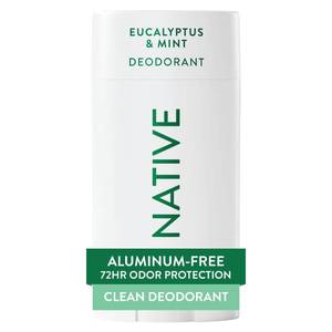 lot 29391 image: Native Deodorant Contains Naturally Derived Ingredients, 72 Hour Odor Control, Deodorant for Women and Men, Aluminum Free, Eucalyptus & Mint 2.65oz - Retail $14