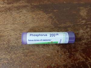 lot 29404 image: Boiron Phosphorus 200Ck Homeopathic Medicine for Dizziness - 80 Pellets - Retail $9