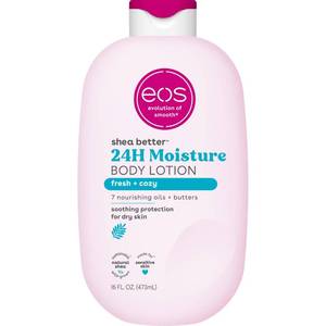 lot 29406 image: eos Natural Shea Better Body Lotion, Fresh & Cozy, 16 fl oz - Retail $10
