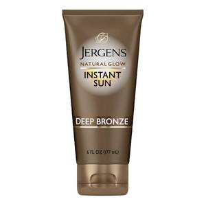 lot 29452 image: Jergens Natural Glow Instant Tanning Moisturizer, Deep Bronze, 6 fl oz - Retail $12