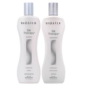 lot 29464 image: BioSilk Silk Therapy Duo Set, Shampoo & Conditioner, 12 Oz Each (Pack of 2) - Retail $19