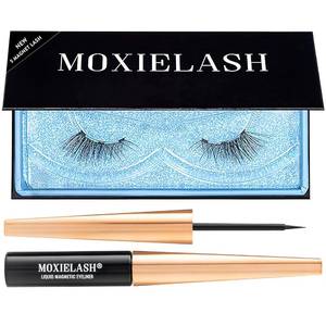 lot 29483 image: MoxieLash Magnetic Eyelashes with Eyeliner Kit - Baby Bundle - Natural Looking False Eyelashes - Set of Baby Lashes  Magnetic Eyeliner - USA Owned - No Glue - Retail $16