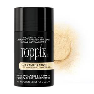 lot 29490 image: Toppik Hair Building Fibers, Light Blonde, 12g Fill In Fine or Thinning Hair, Instantly Thicker, Fuller Looking, 9 Shades for Men & Women, Keratin Protein Formula - Retail $25
