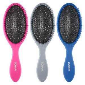 lot 29507 image: Conair Detangling Hair Brush Set, Wet or Dry Hair, 1-Pack(pink) - Retail $12