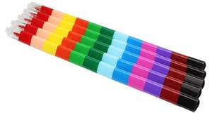 lot 29562 image: 5Pcs Painting Stitching Crayon Building Blocks Color Stackable for Detachable Set Stackable Colorings Pencils Wax - Retail $7