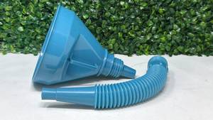 lot 112 image: Blue Funnel with Flexible Hose Attachment - Retail $0