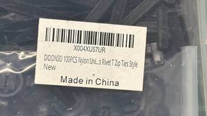 lot 120 image: DIDONSO 100PCS Nylon Rivet T Zip Ties - Retail $0