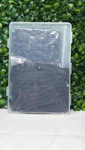 lot 137 image: Assorted Nails and Fasteners Lot in Clear Storage Container - Retail $0