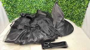 lot 162 image: Black Witch Hat Costume with Belt size M - Retail $0