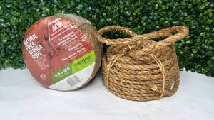 lot 167 image: Ace Natural Fiber Manilla Rope 38 in. x 50 ft. Landscaping - Retail $0