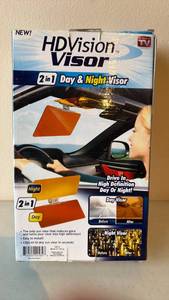 lot 175 image: As Seen on TV HD Vision Visor  Glare Reducing Glasses - Retail $39
