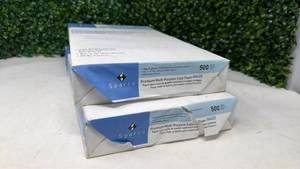 lot 181 image: Sparco Premium Multi-Purpose Copy Paper 500 Sheets 8.5x14 20lb 06420 Lot of 2 - Retail $0