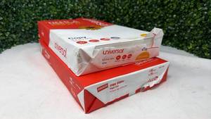 lot 184 image: Universal Copy Paper 8.5 x 14 inch Legal Size 92 Brightness 500 Sheets UNV24200 - Retail $0