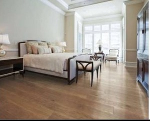 lot 21020 image: Mohawk Rust Hickory Hardwood Flooring 7.5in x RL- Retail $10.69SqFt