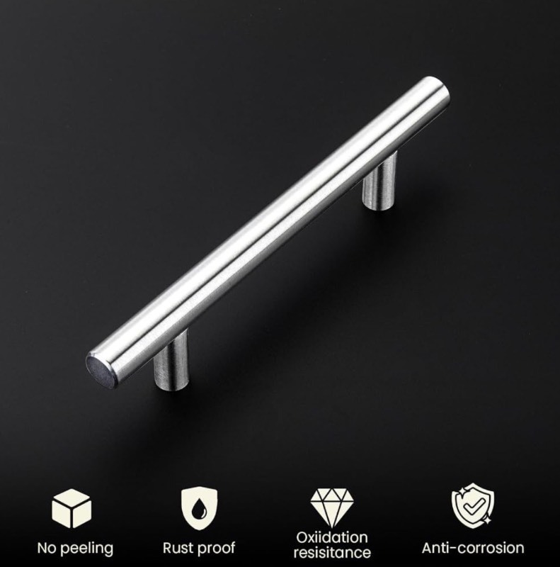 lot 2 image: Homdiy 20 Pack Drawer Pulls Brushed Nickel Cabinet Pulls 201SN Cabinet Hardware Modern Kitchen Cabinet Handles 2-12 Hole Centers Cupboard Handles