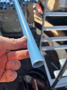 lot 178 image: Long Aluminum Tube - Blue 15 x � - Can Cut down for manageable transport at pick up if needed