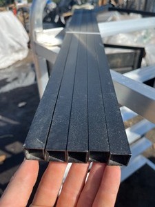 lot 133 image: Bundle of 10 - 30 x � Sq Steel handrail ballasts (2 packs of 5)