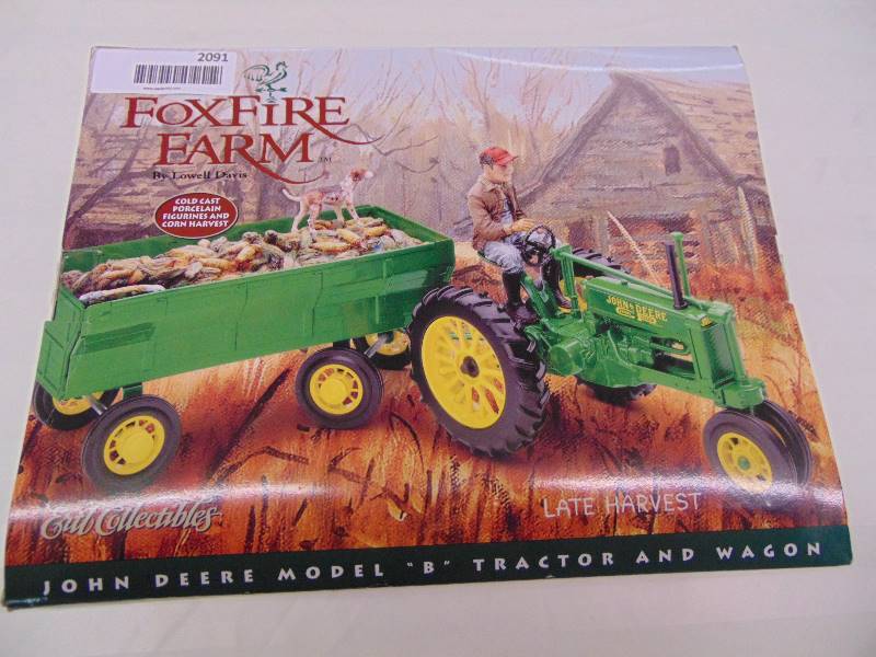 lot 2091 image: Foxfire Farm John Deere Model B Tractor & Wagon