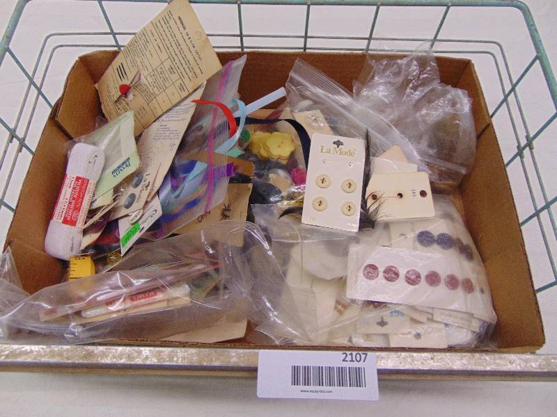lot 2107 image: Sewing Notions