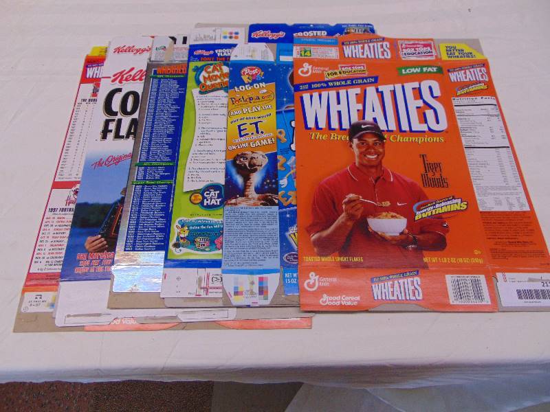 lot 2116 image: Cereal Collectible Boxes - 6