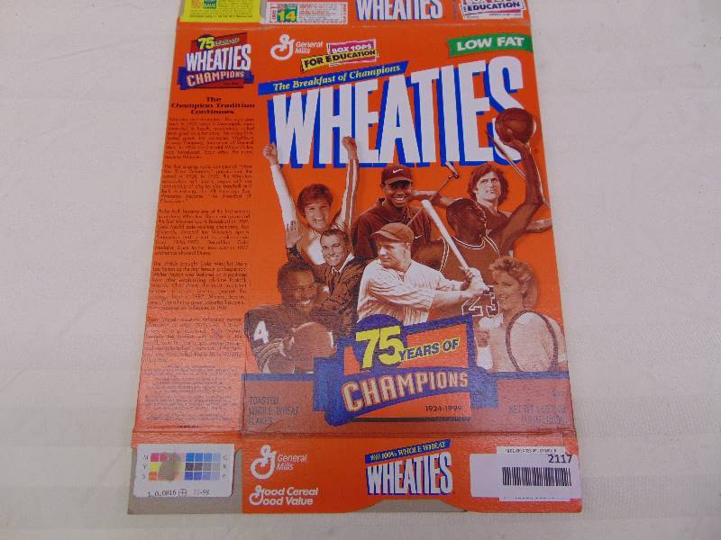 lot 2117 image: Cereal Collectible Boxes - 6