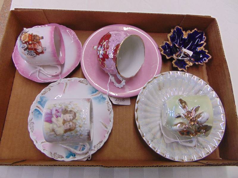 lot 2164 image: Glass Cup & Plate sets