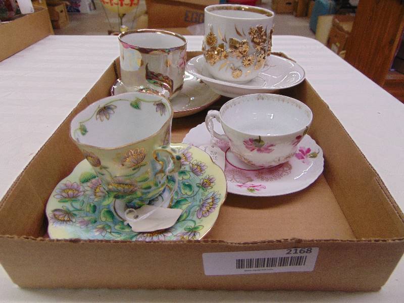 lot 2168 image: Glass cup & Plate sets