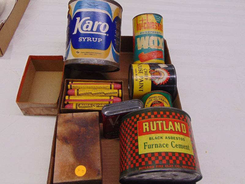 lot 2222 image: Misc. Tin Containers, etc.