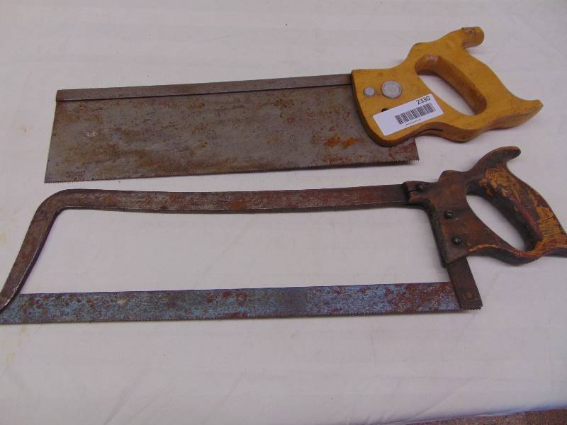lot 2330 image: Hand saws