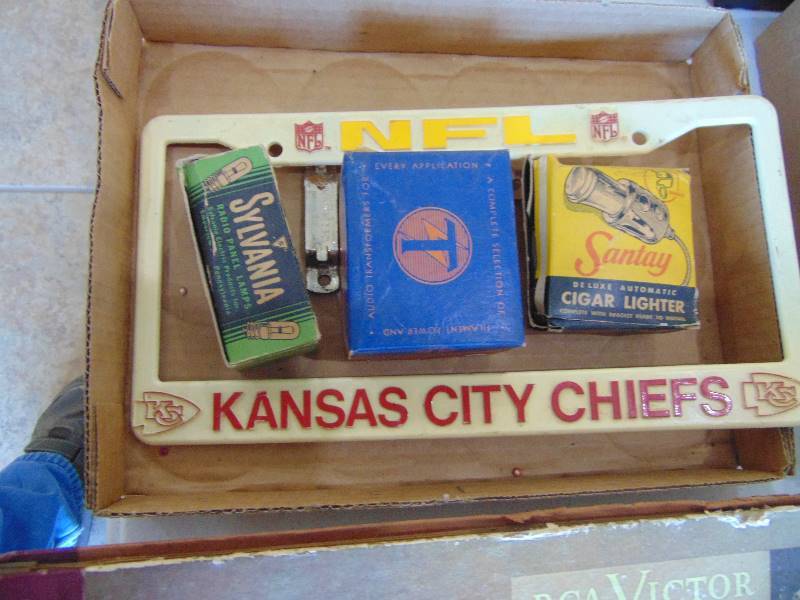 lot 2375 image: License Plate Holder & Vehicle Parts