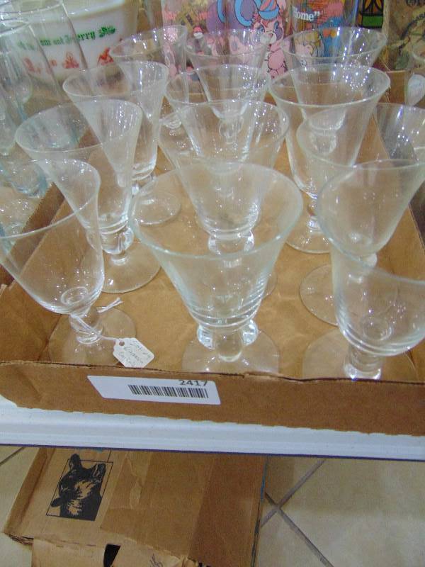 lot 2417 image: Glass Stemware