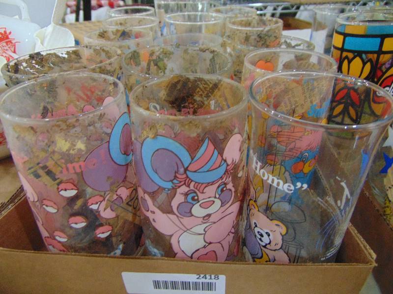 lot 2418 image: Character Glass Cups
