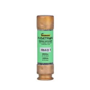 lot 146 image: Bussman BPFRN-R-35 35 Amp 250Vac Non-Indicating Dual-Element Time Delay Fuse - Retail $25