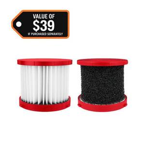 lot 153 image: M18M12 HEPA WetDry Vacuum Filter (2-Pack) - Retail $40
