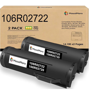 lot 182 image: MasaiMara 106R02722 Toner Cartridge 2 Pack 14,100 Pages - Retail $60