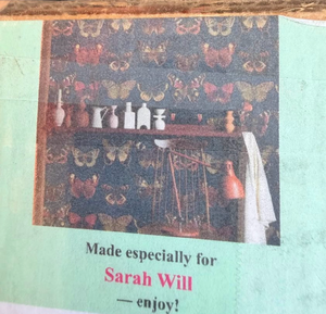 lot 184 image: Personalized Printed Item with Butterfly Pattern Interior Image - Retail $100
