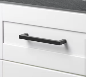 lot 188 image: Cabinet Pull Handle 6-14 inch Center to Center Black set of 10 - Retail $30
