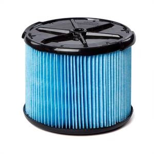 lot 110 image: RIDGID VF3500 3-Layer Fine Dust Pleated Paper Filter for 3 to 4.5 Gal. RIDGID WetDry Shop Vacuums - Retail $20