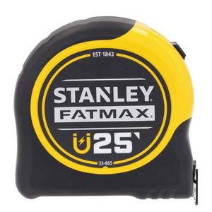 lot 115 image: STANLEY FatMax FMHT33865 25-Foot Magnetic Tape Measure - Retail $32