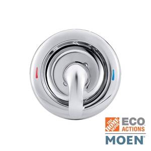 lot 131 image: Moen Chateau Lever 1-Handle Shower Valve Trim Kit - Retail $50